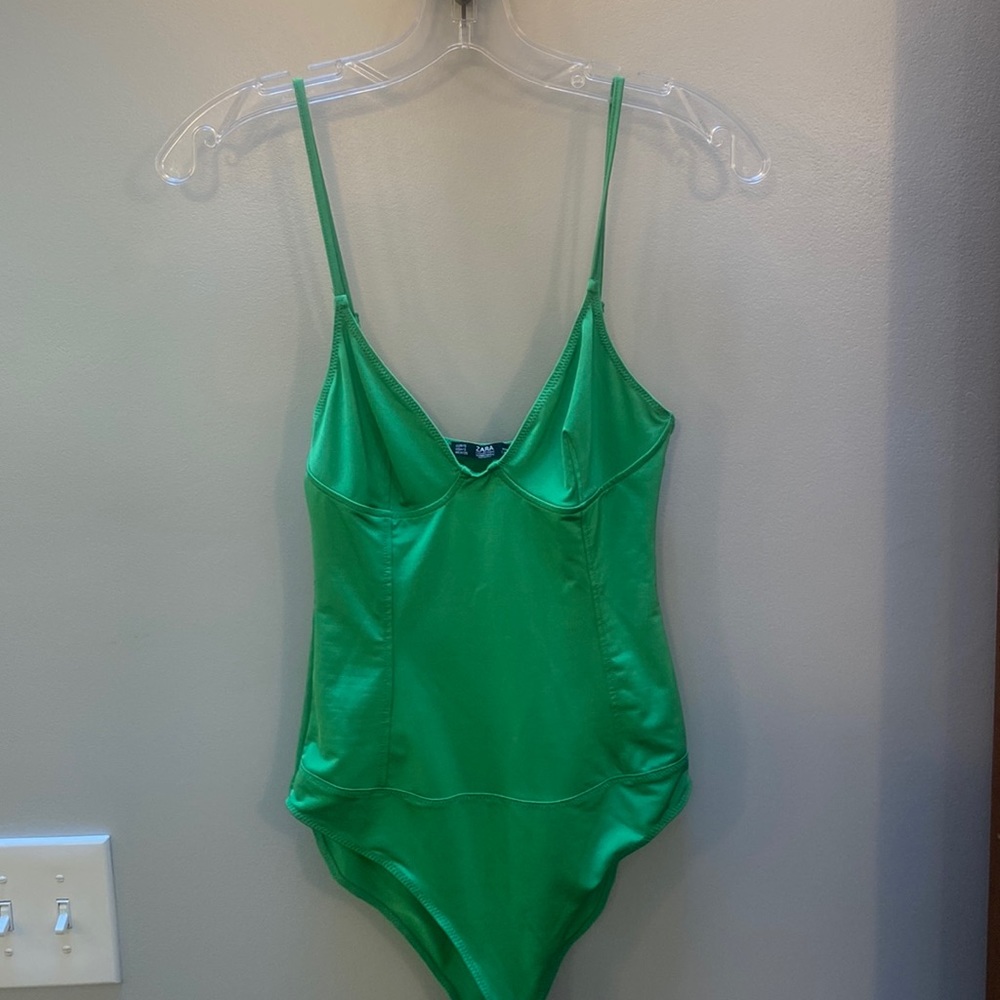NWT Zara Bodysuit, Green, Small